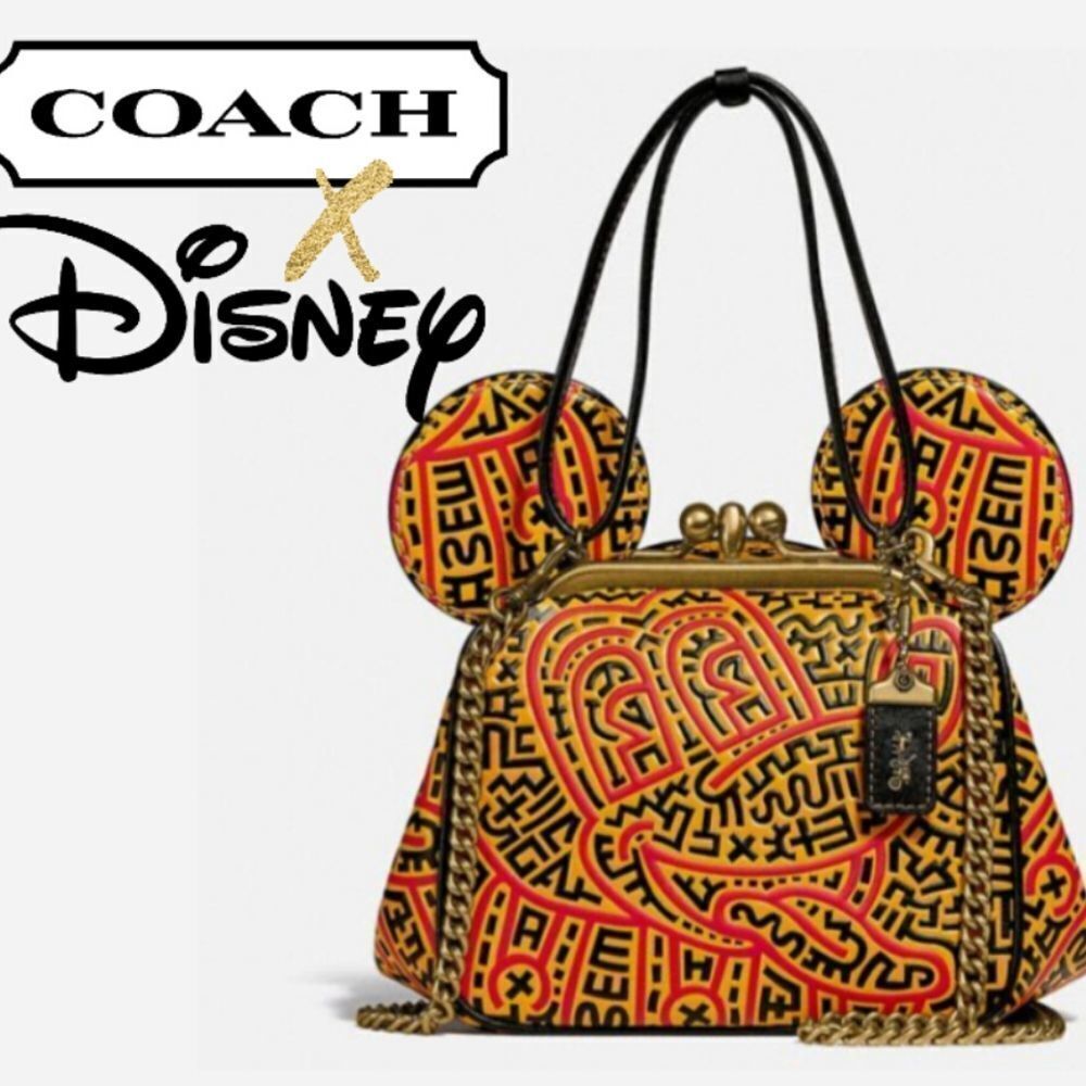 Coach Disney Mickey Kisslock Crossbody Bag - RETAIL Coach- NEW WITH TAGS